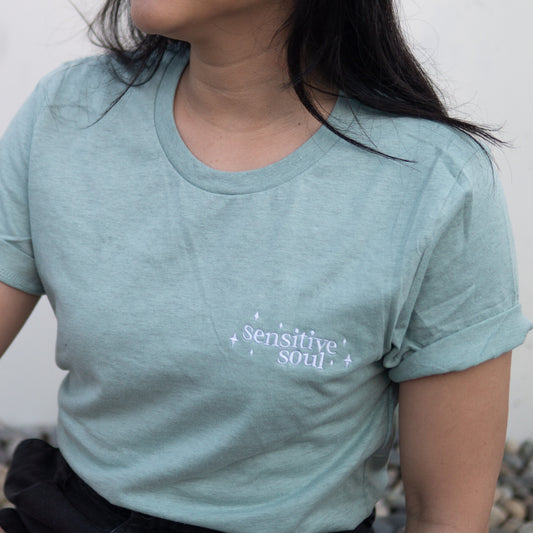 Custom Sensitive Soul Embroidered Shirt