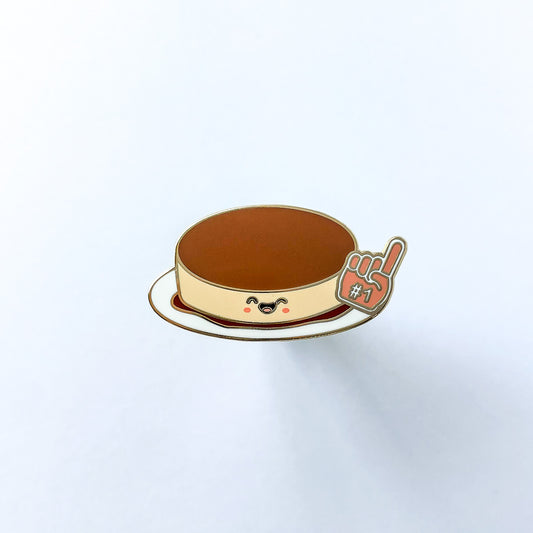 Biggest Flan Enamel Pin