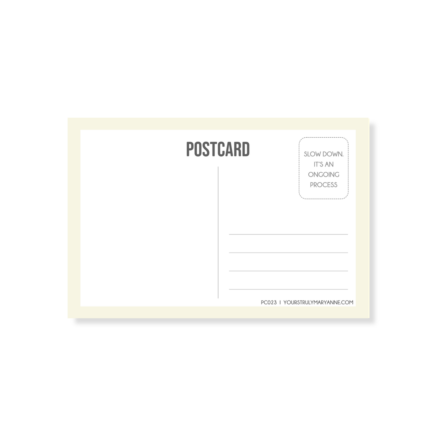 Burnout Postcard