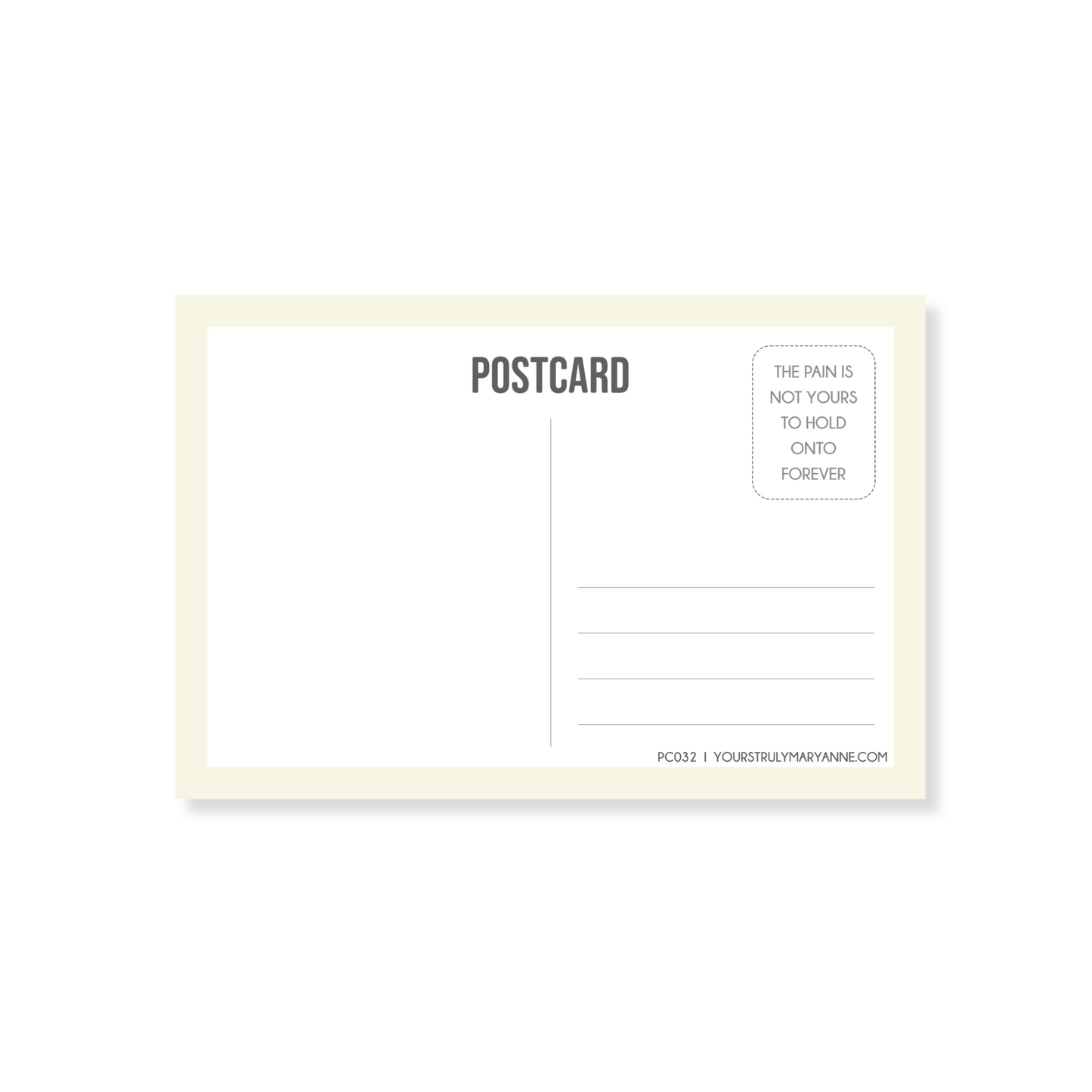 Forgiveness Postcard