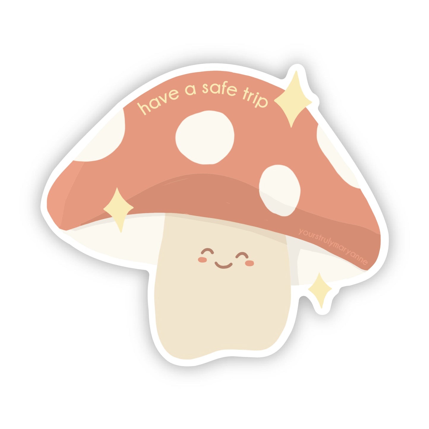 Mushroom Safe Trip Sticker