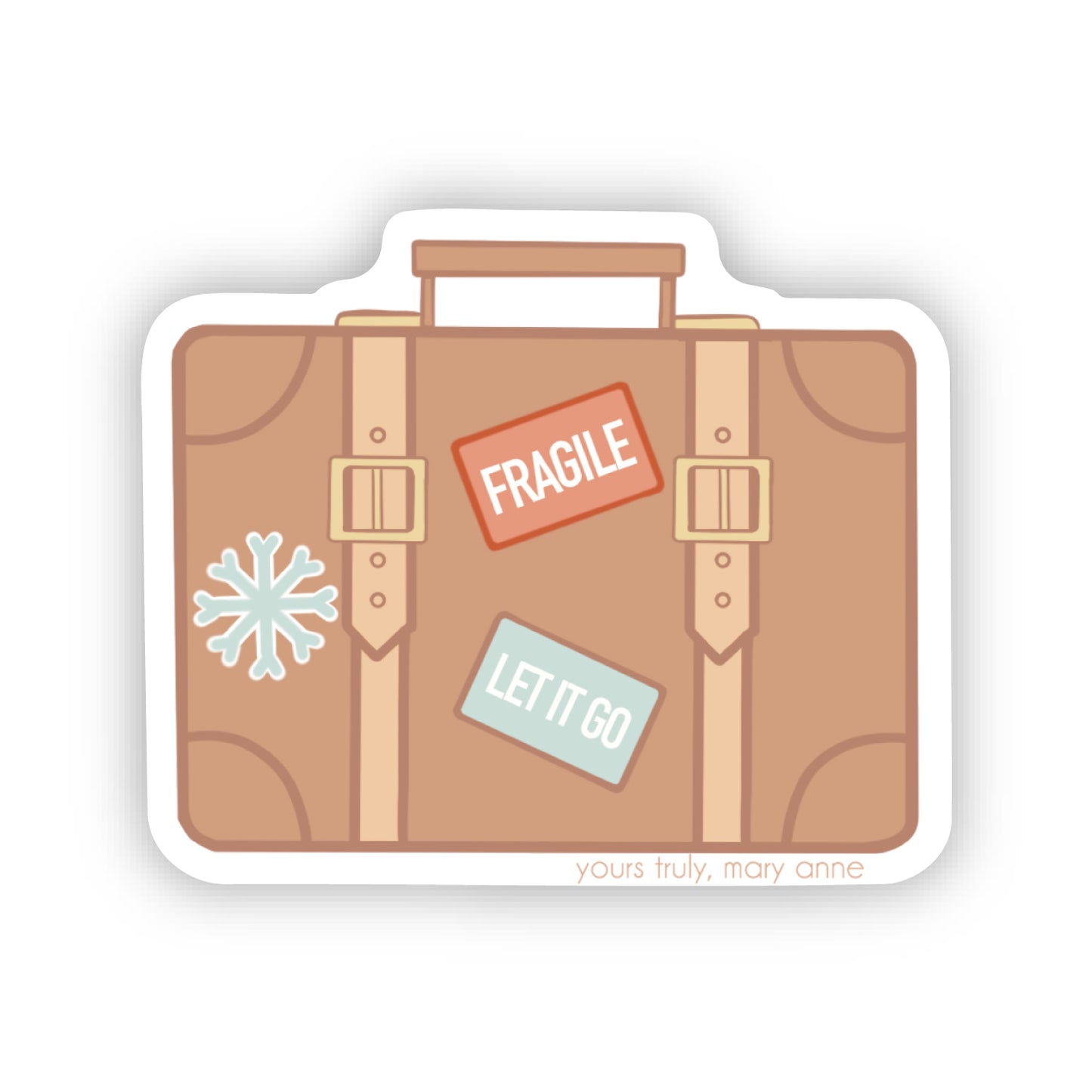 Let the Emotional Baggage Go Sticker