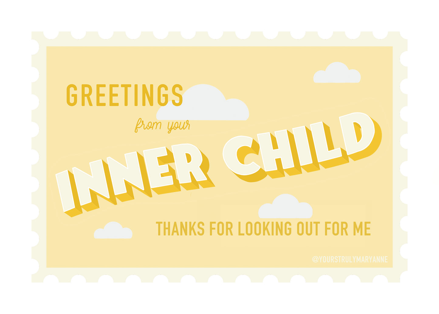 Inner Child Stamp Sticker