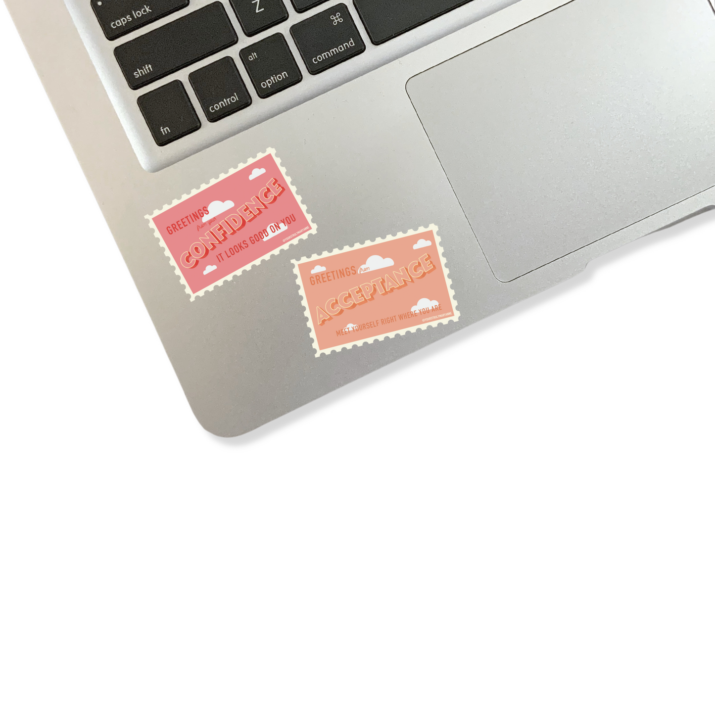 Confidence Stamp Sticker