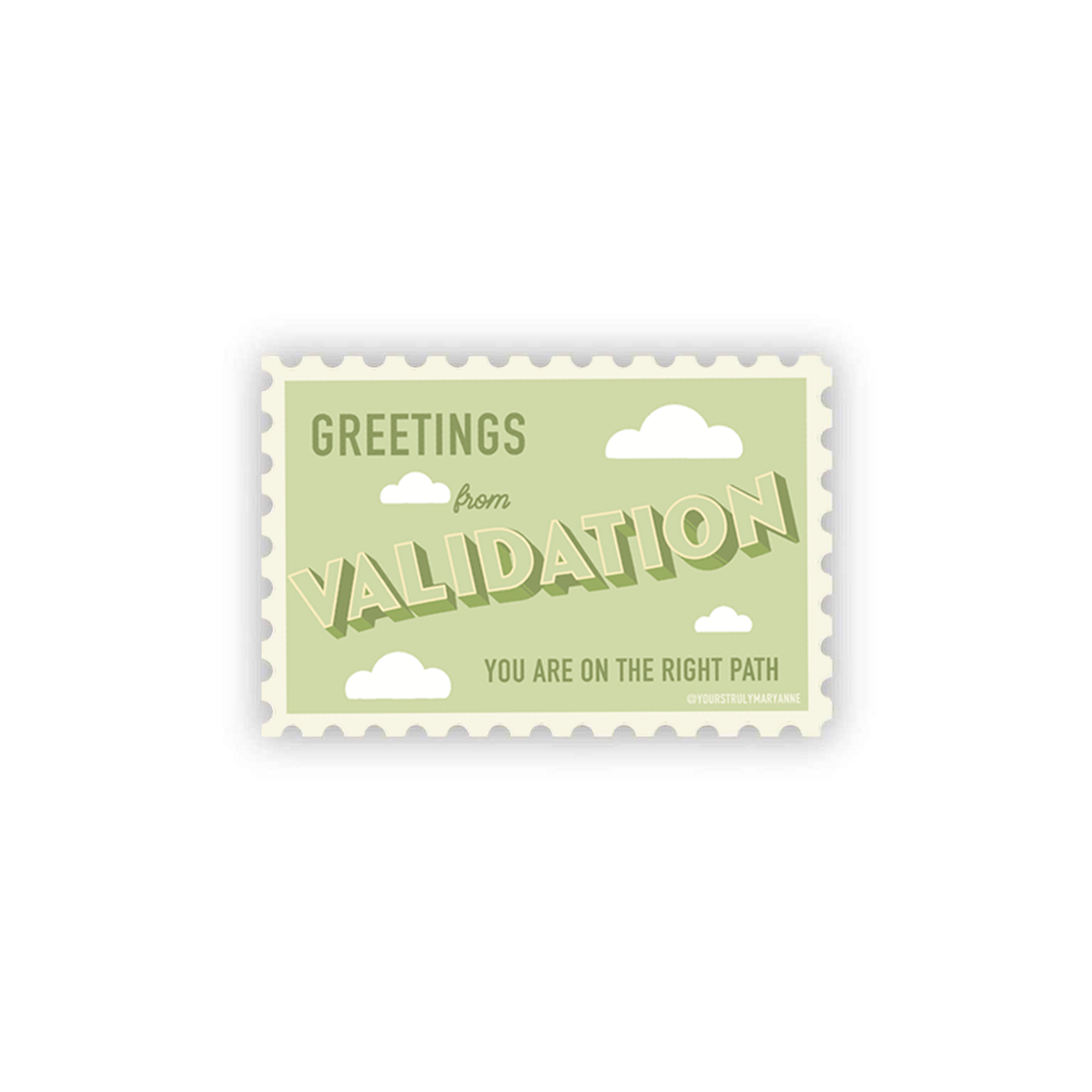 Validation Stamp Sticker