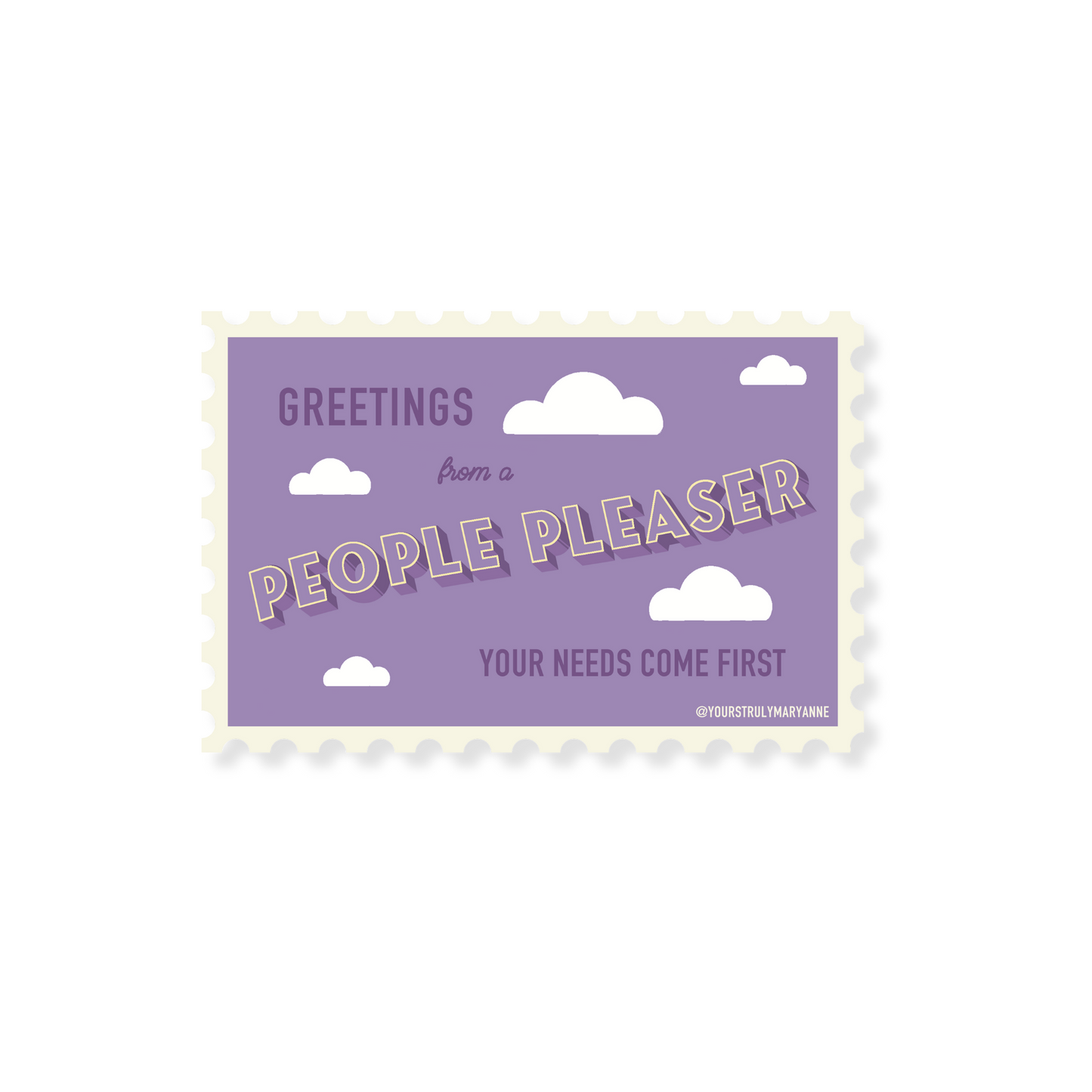 People Pleaser Stamp Sticker