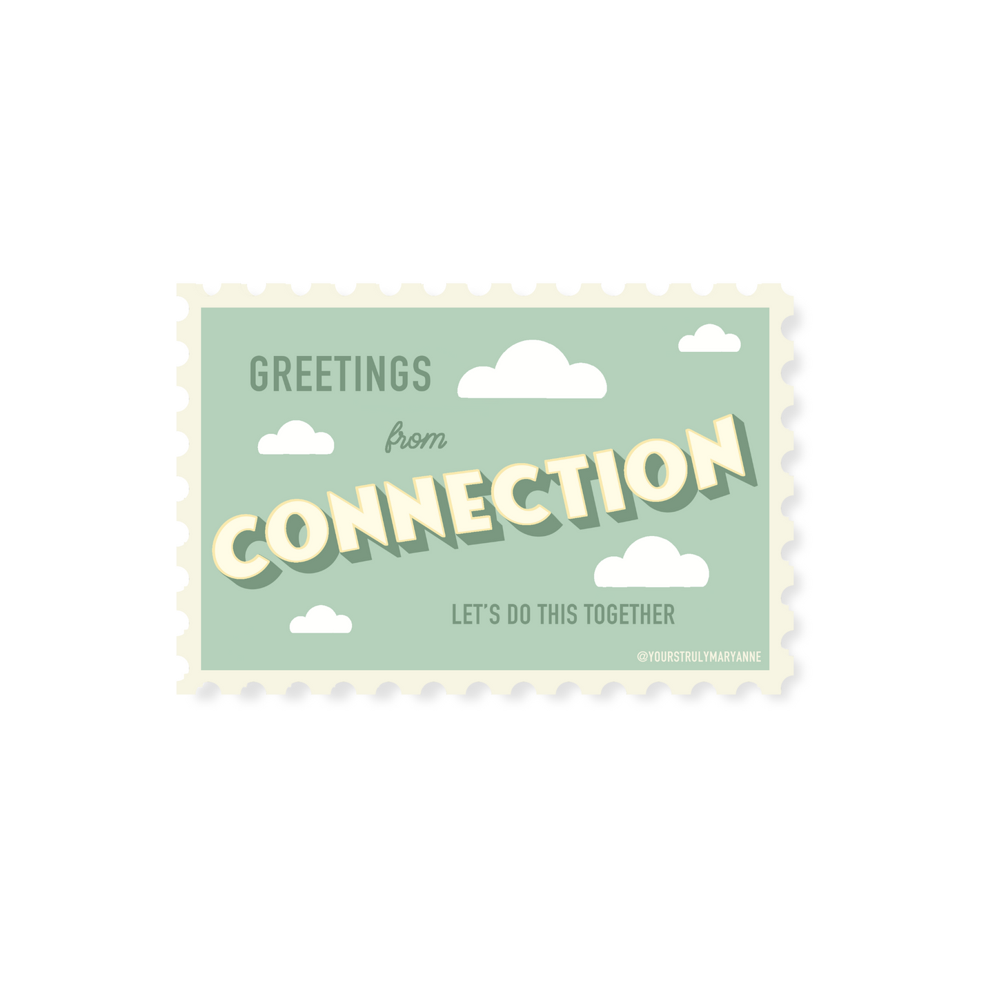 Connection Stamp Sticker