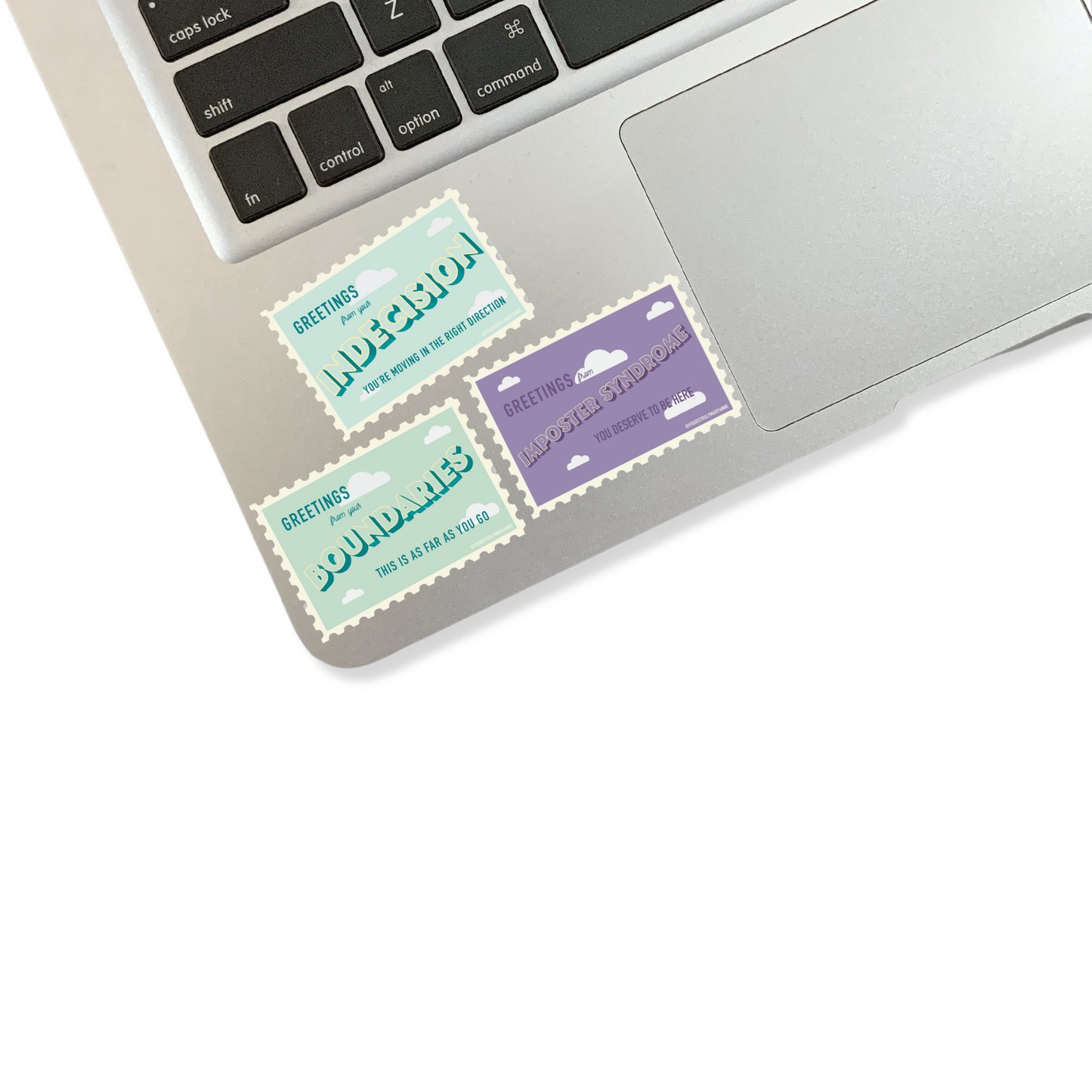Boundaries Stamp Sticker