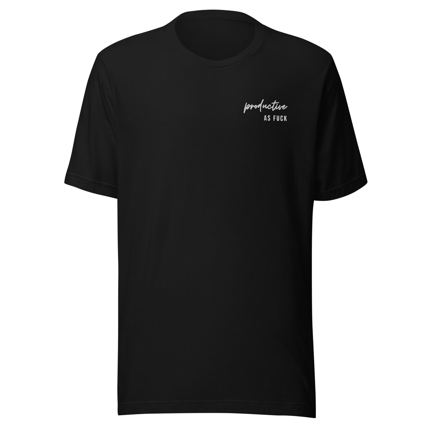 Productive as Fuck Embroidered Shirt