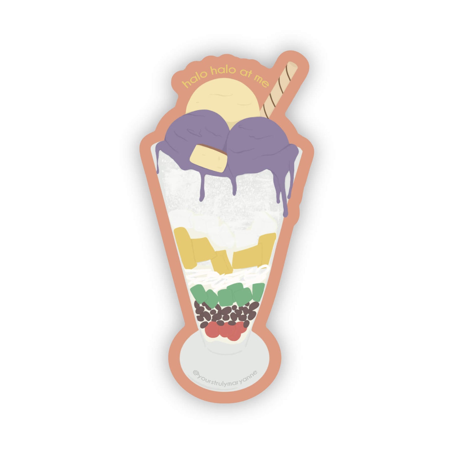 Halo Halo Sticker