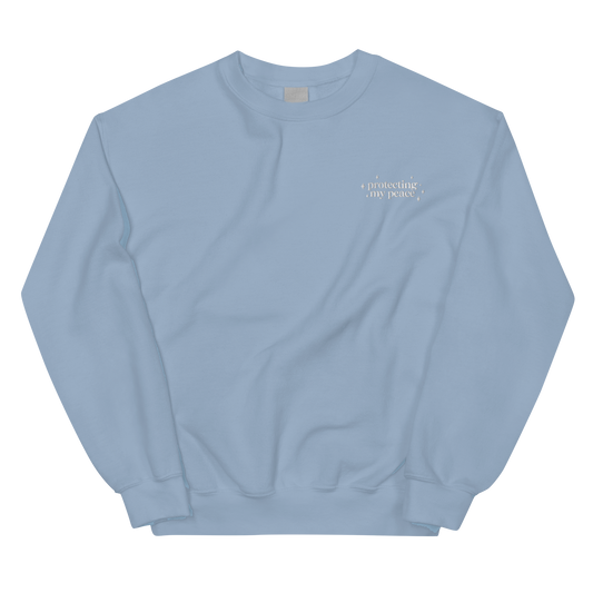Protecting My Peace Embroidered Crewneck Sweatshirt