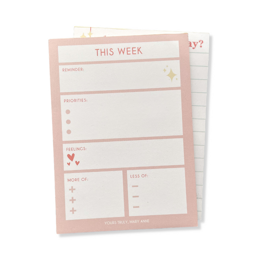 Weekly Notepad