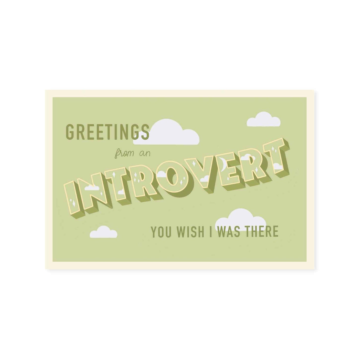 Introvert Postcard