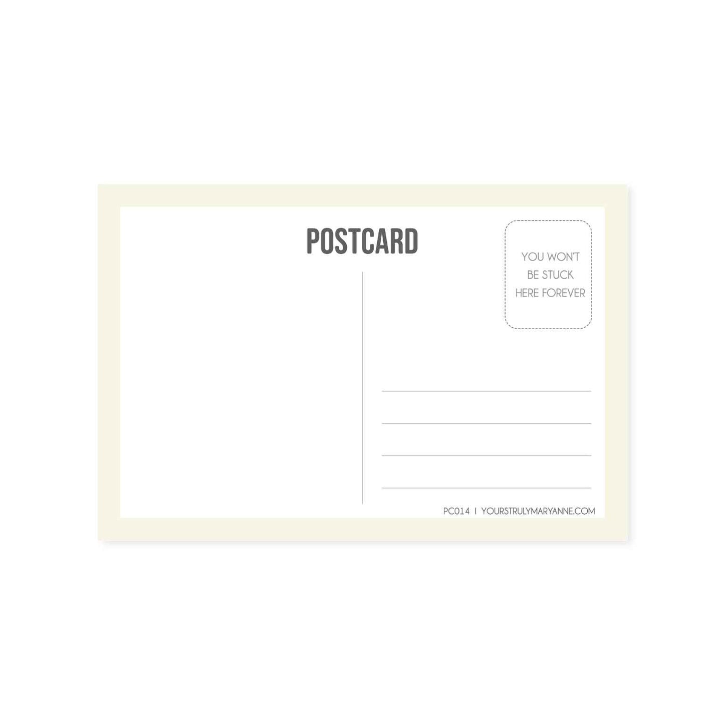 Comparison Trap Postcard