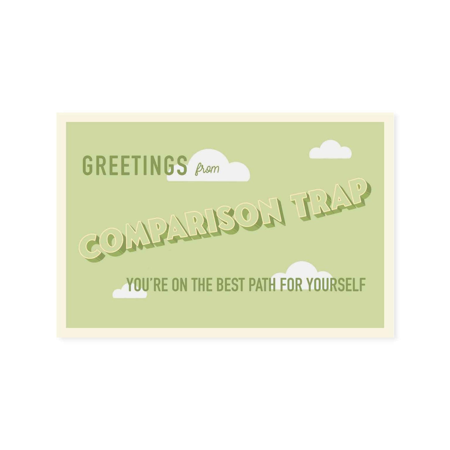 Comparison Trap Postcard