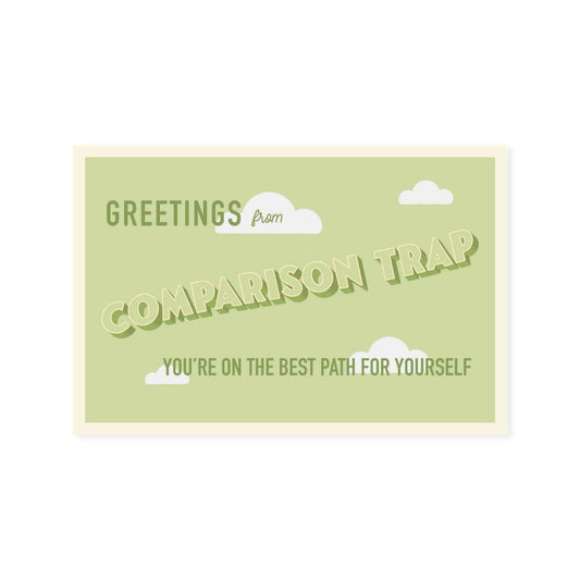 Comparison Trap Postcard