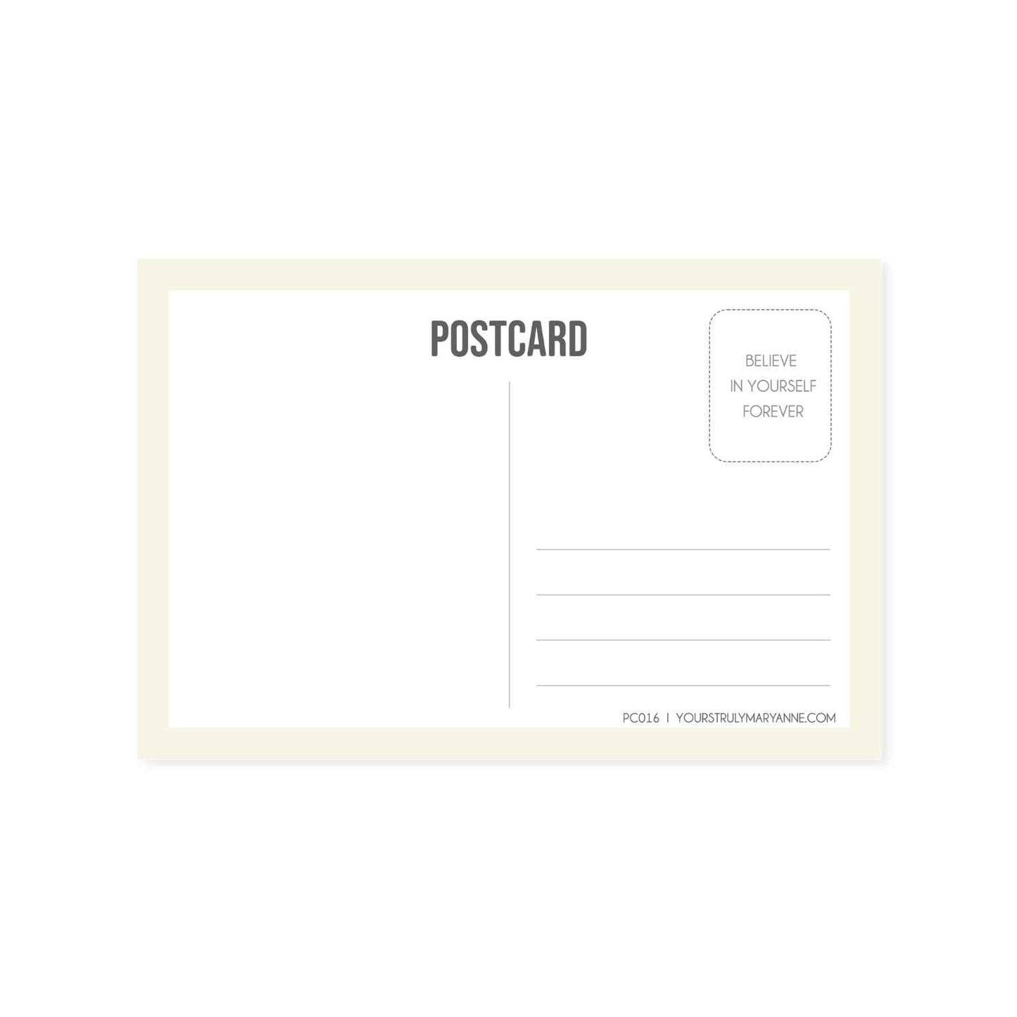 Confidence Postcard