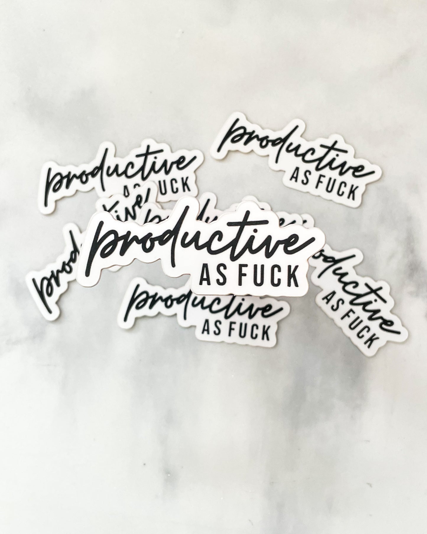 Productive as Fuck Sticker