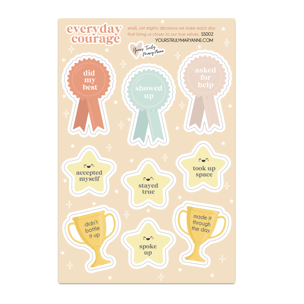 Everyday Courage Sticker Sheet
