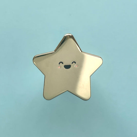 Gold Star Enamel Pin