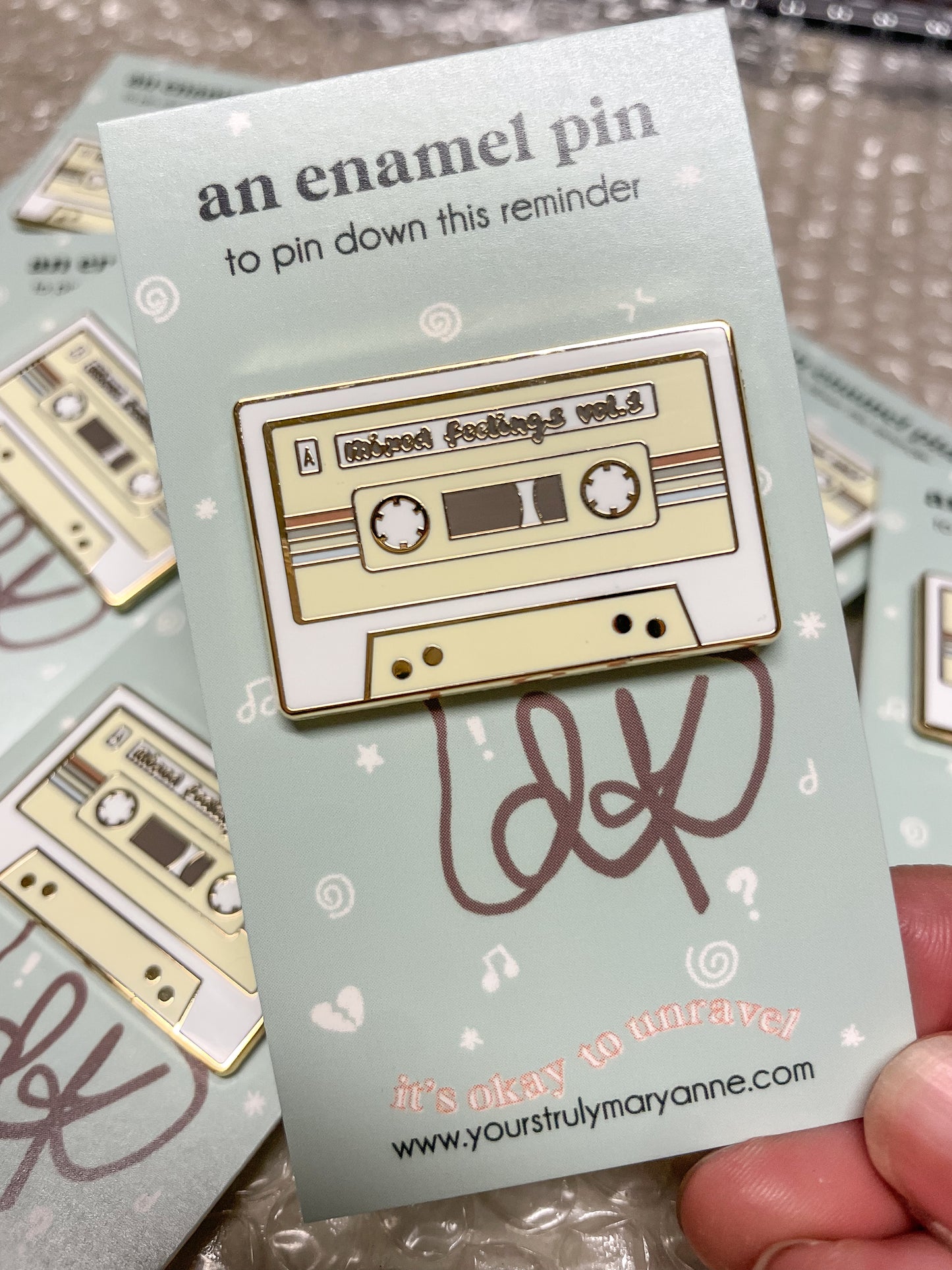 Cassette Tape Enamel Pin
