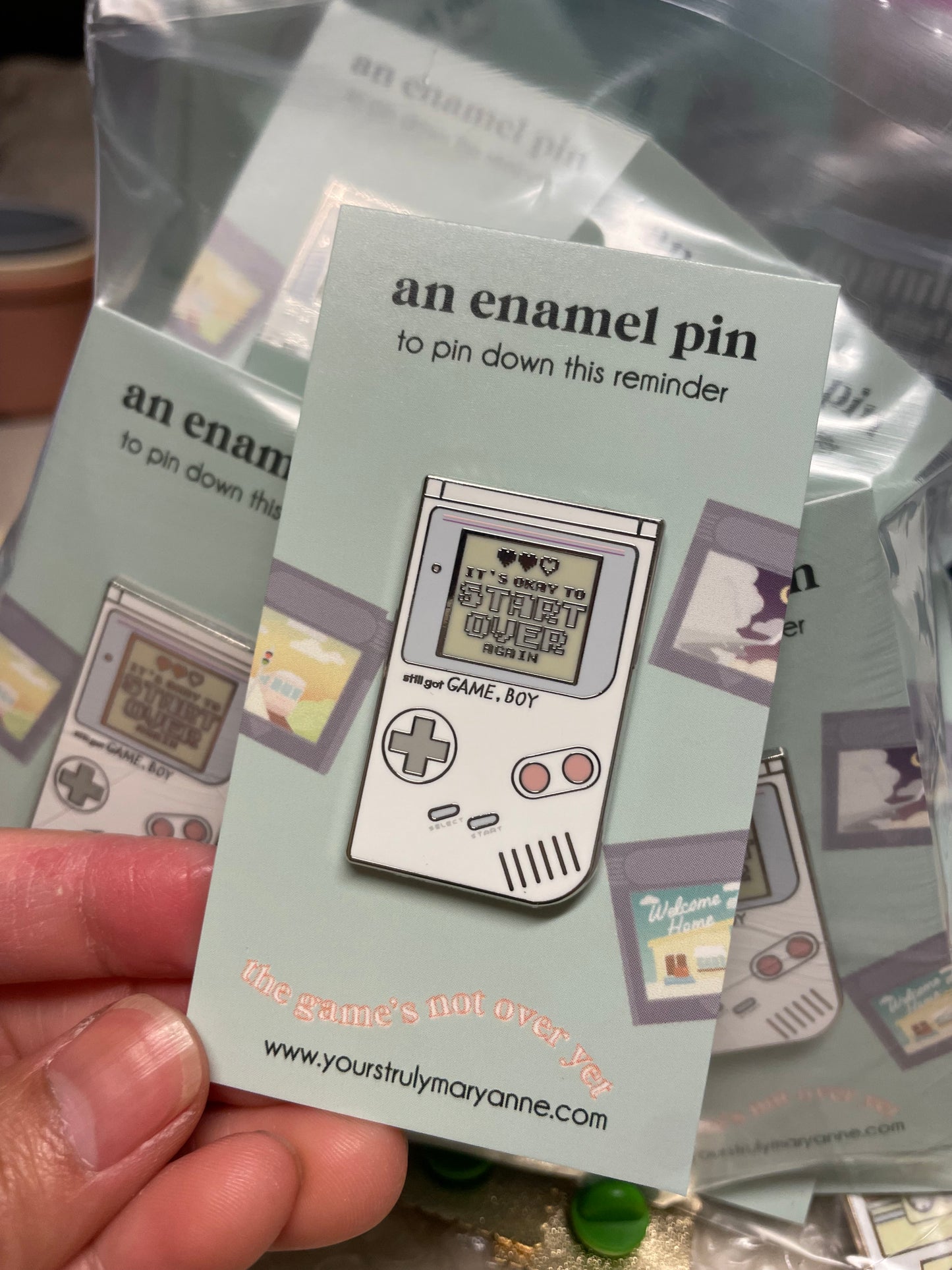 Gameboy Enamel Pin