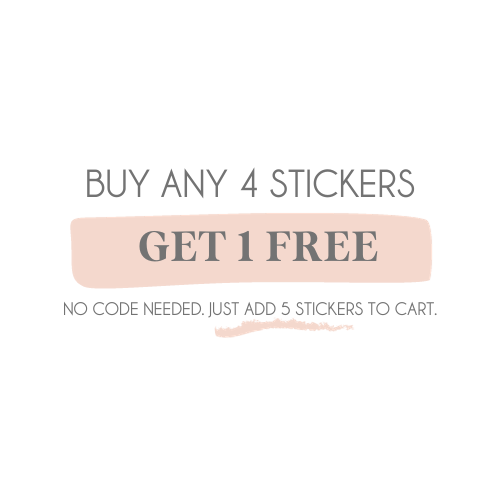 Set of 6 Stamp Stickers to Find Yourself