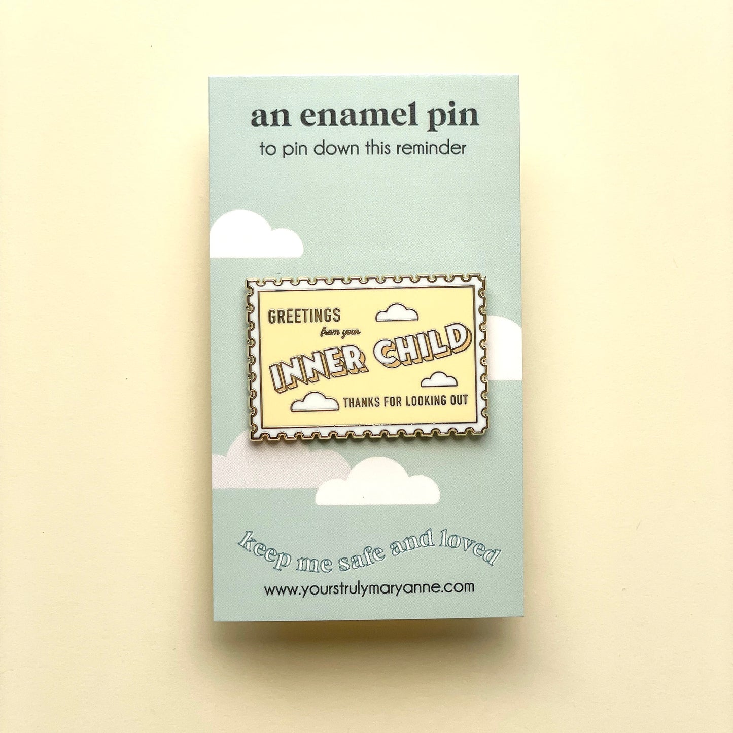 Inner Child Stamp Enamel Pin