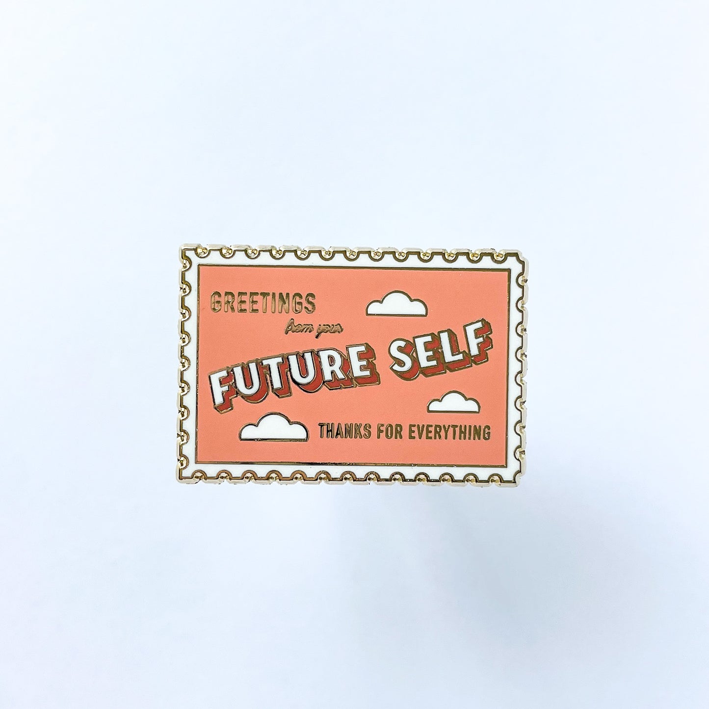 Future Self Stamp Enamel Pin