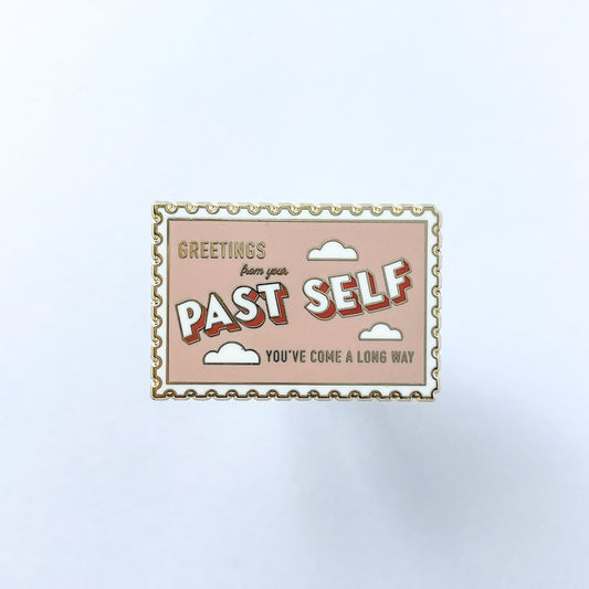 Past Self Stamp Enamel Pin