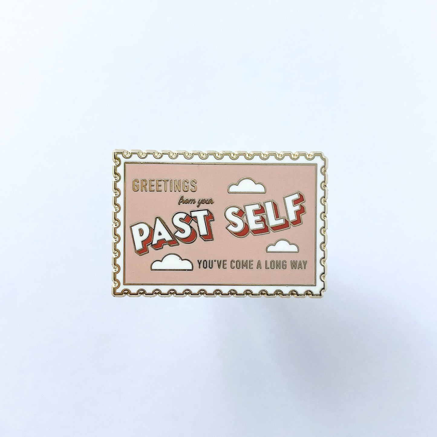 Past Self Stamp Enamel Pin