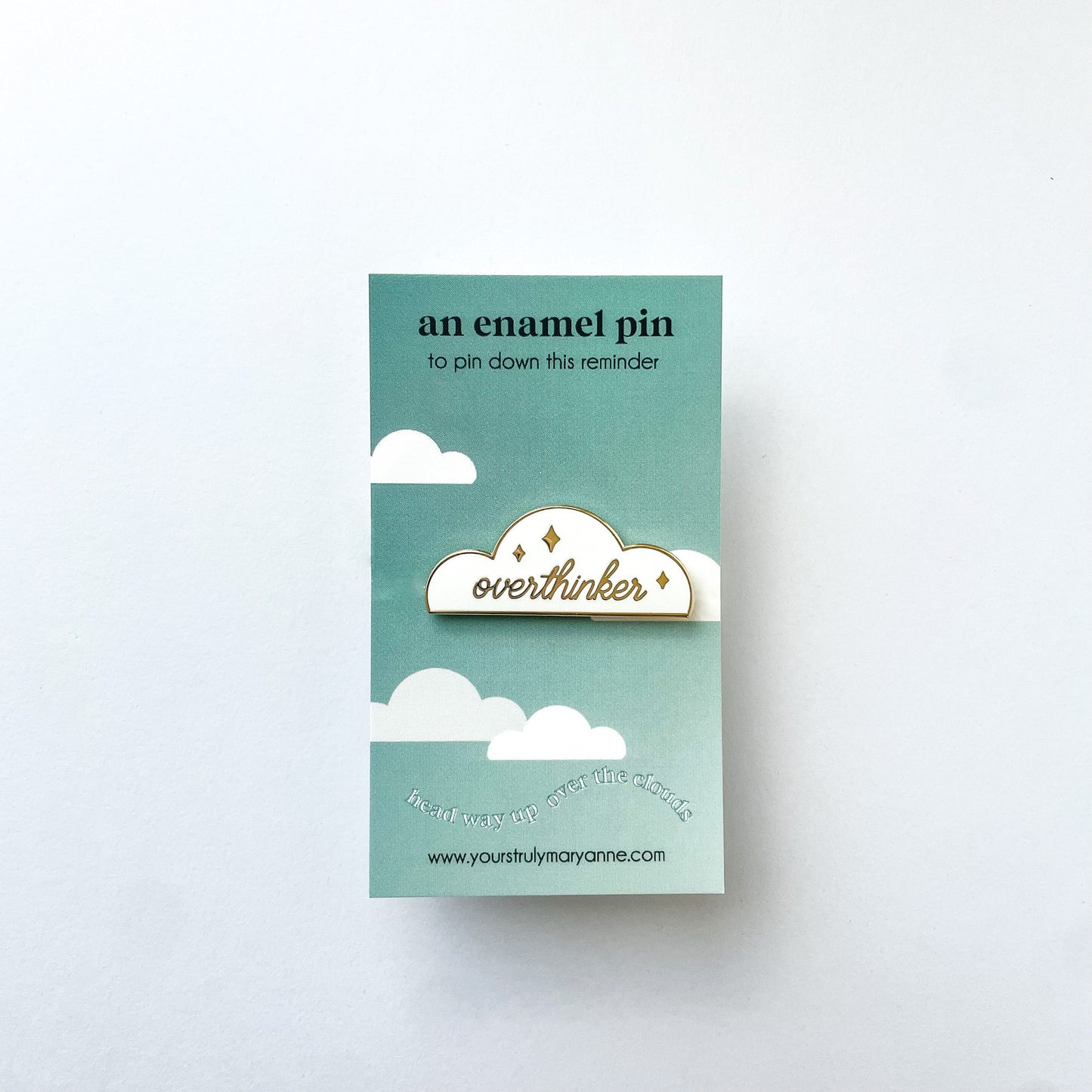 Overthinker Cloud Enamel Pin