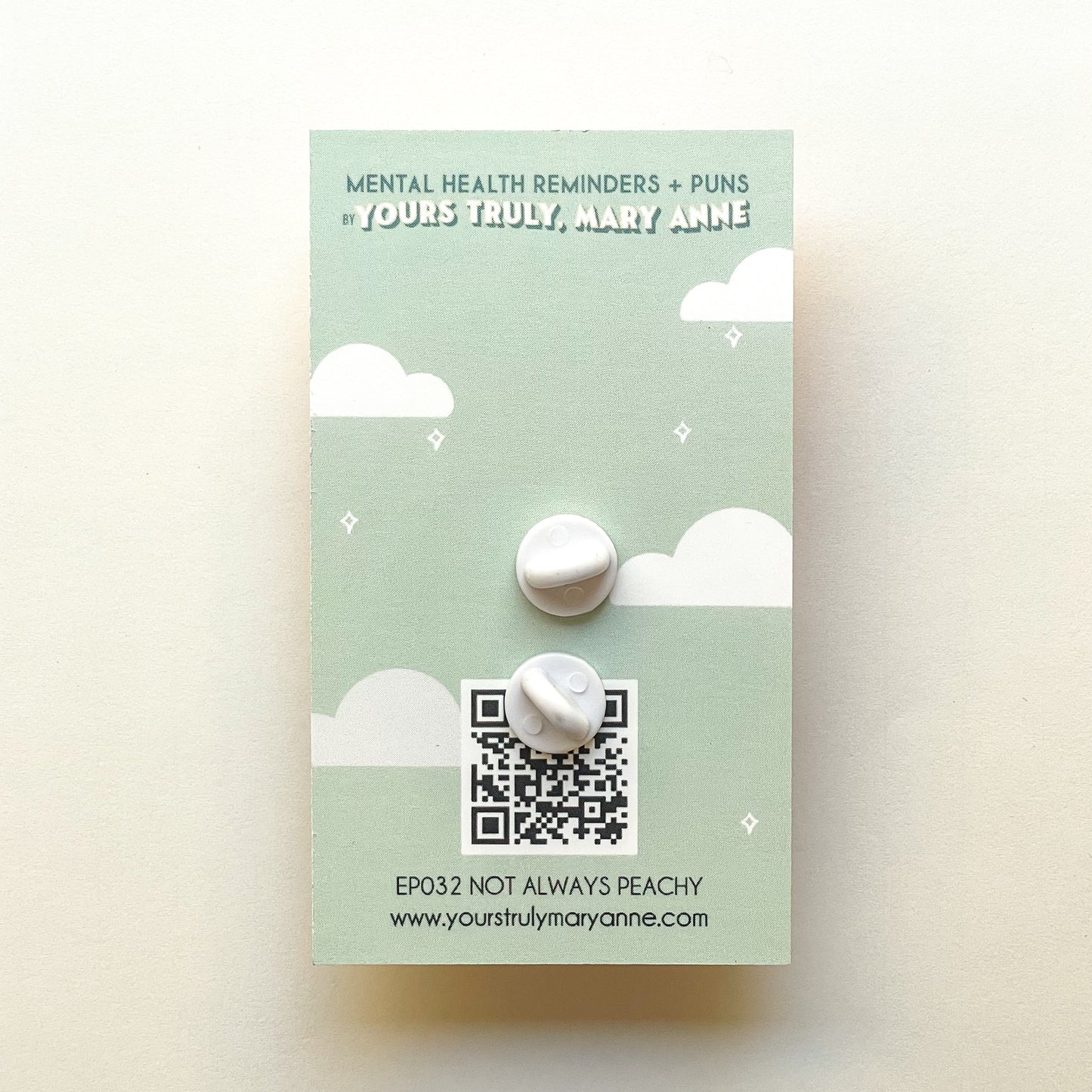 Not Always Peachy Enamel Pin