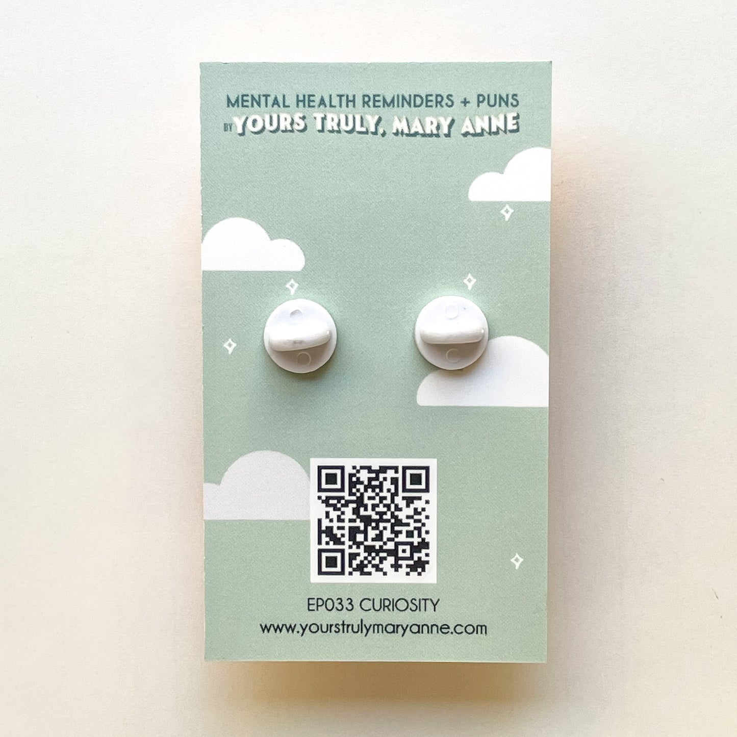 Curiosity Stamp Enamel Pin