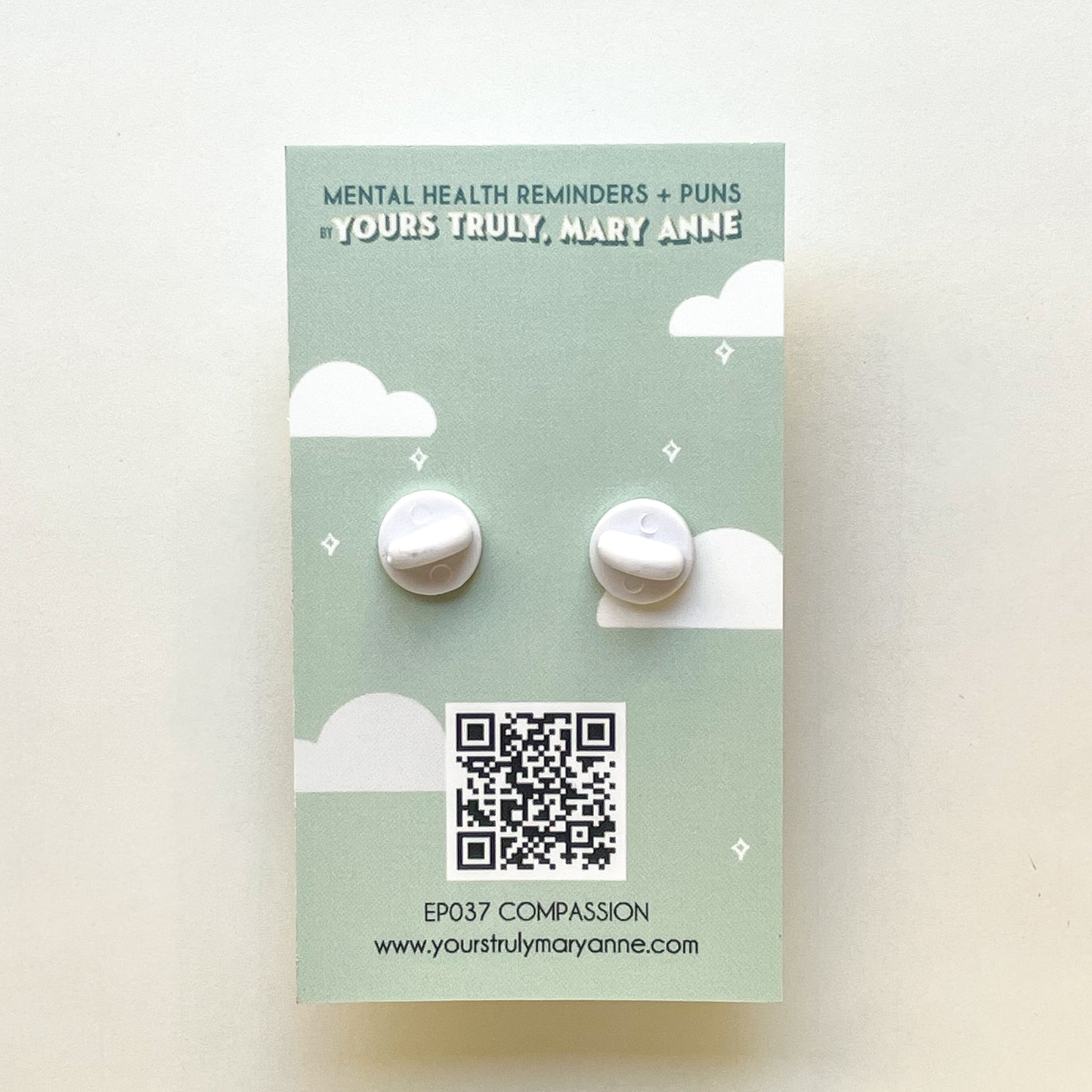 Compassion Stamp Enamel Pin