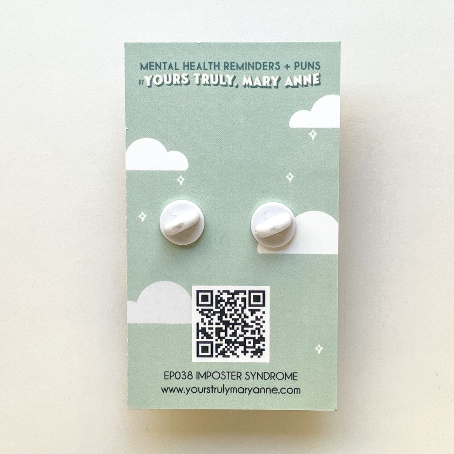 Imposter Syndrome Stamp Enamel Pin