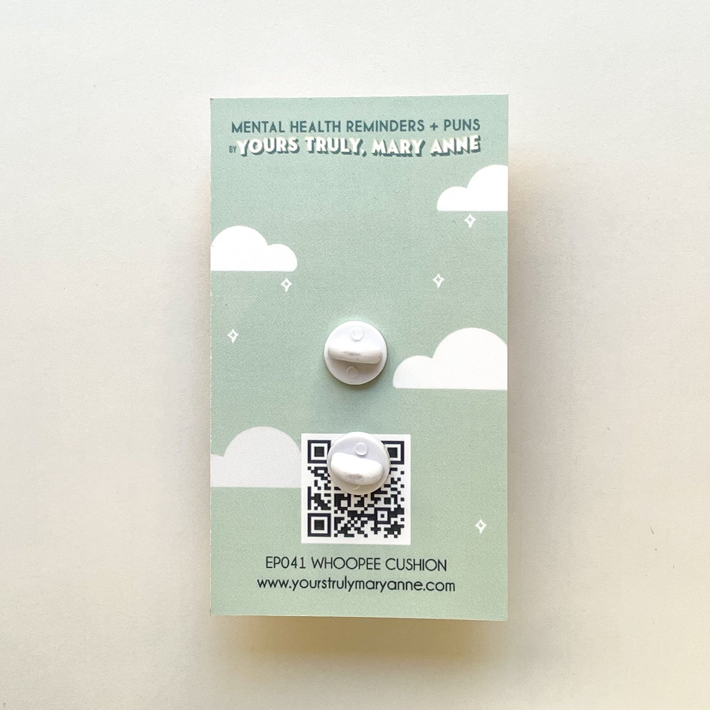 Let That Shit Go Whoopee Cushion Enamel Pin