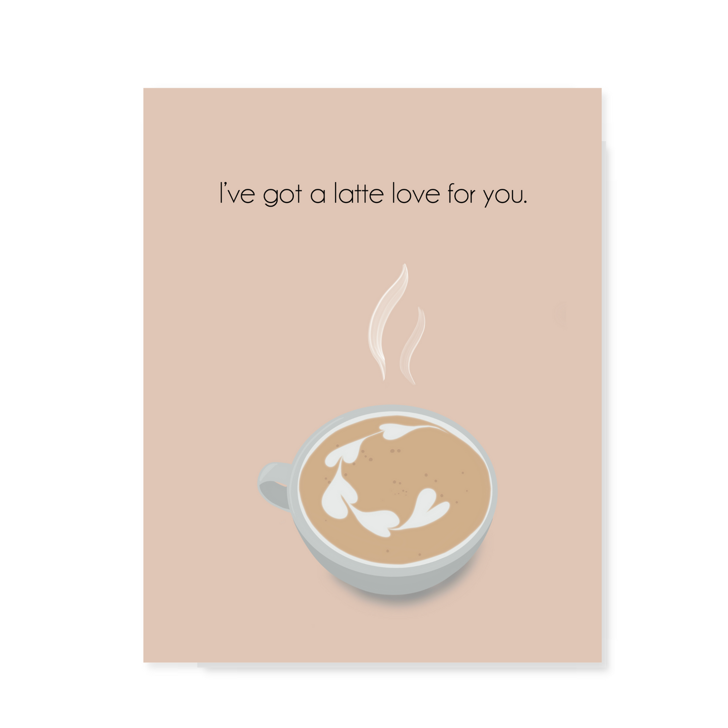 Latte Love Greeting Card