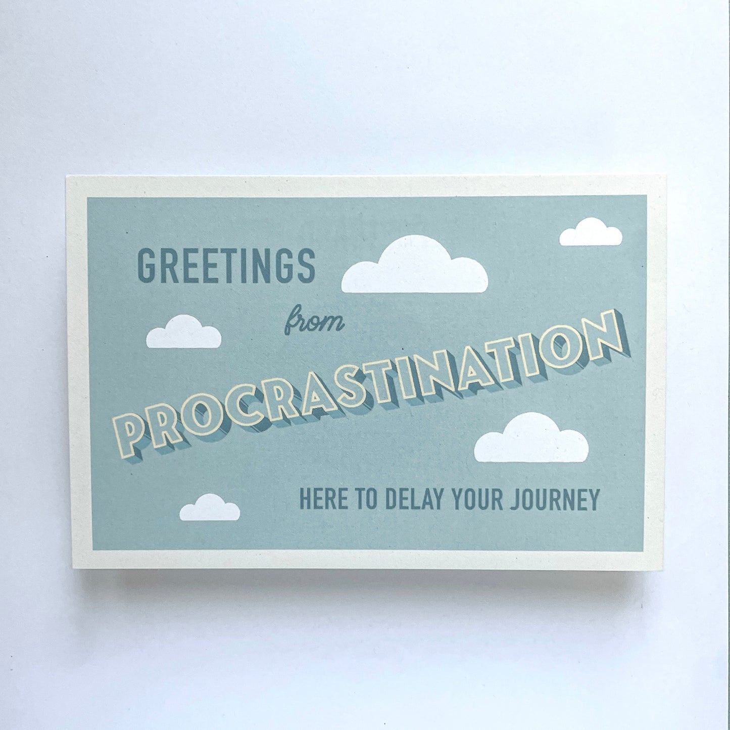 Procrastination Postcard