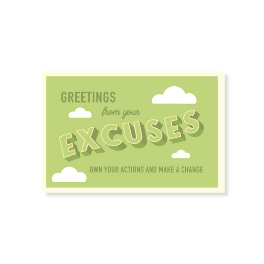 Excuses Postcard