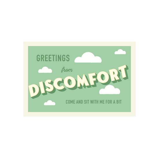 Discomfort Postcard