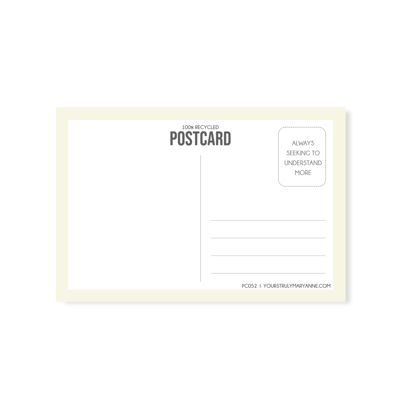 Clarity Postcard