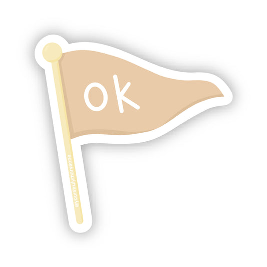 Beige Flag Sticker