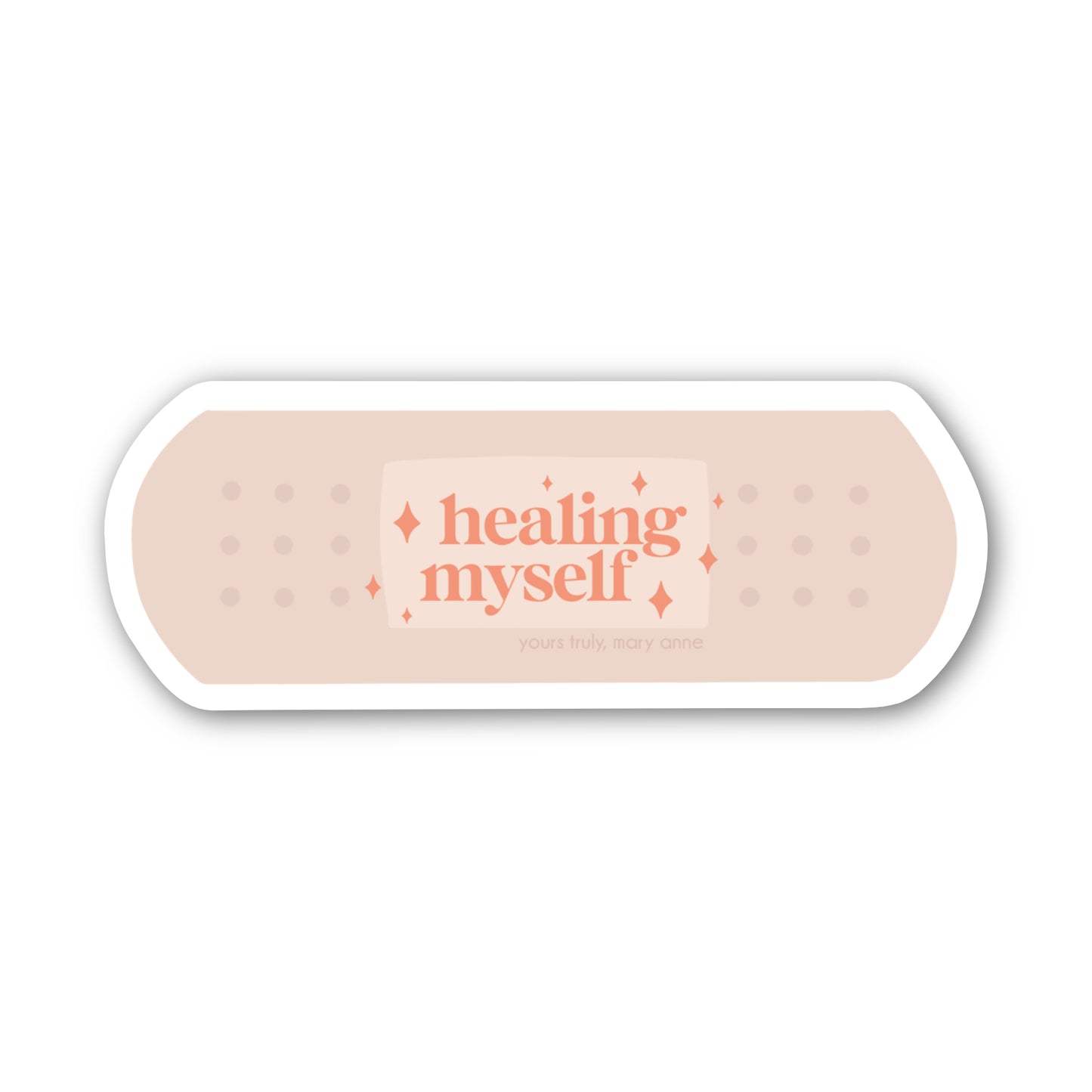 Healing Myself Bandage Sticker