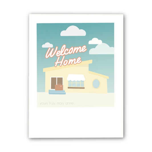 Welcome Home Polaroid Sticker