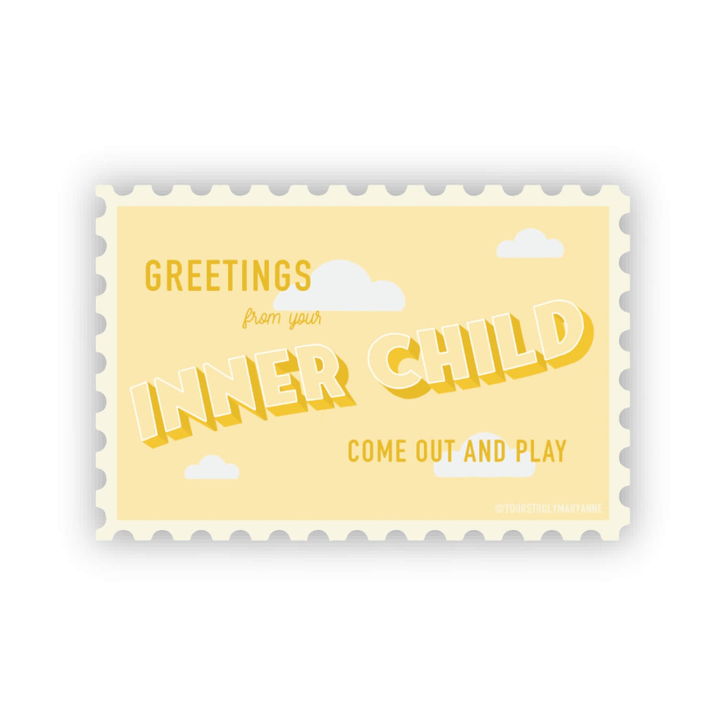 Inner Child Stamp Sticker