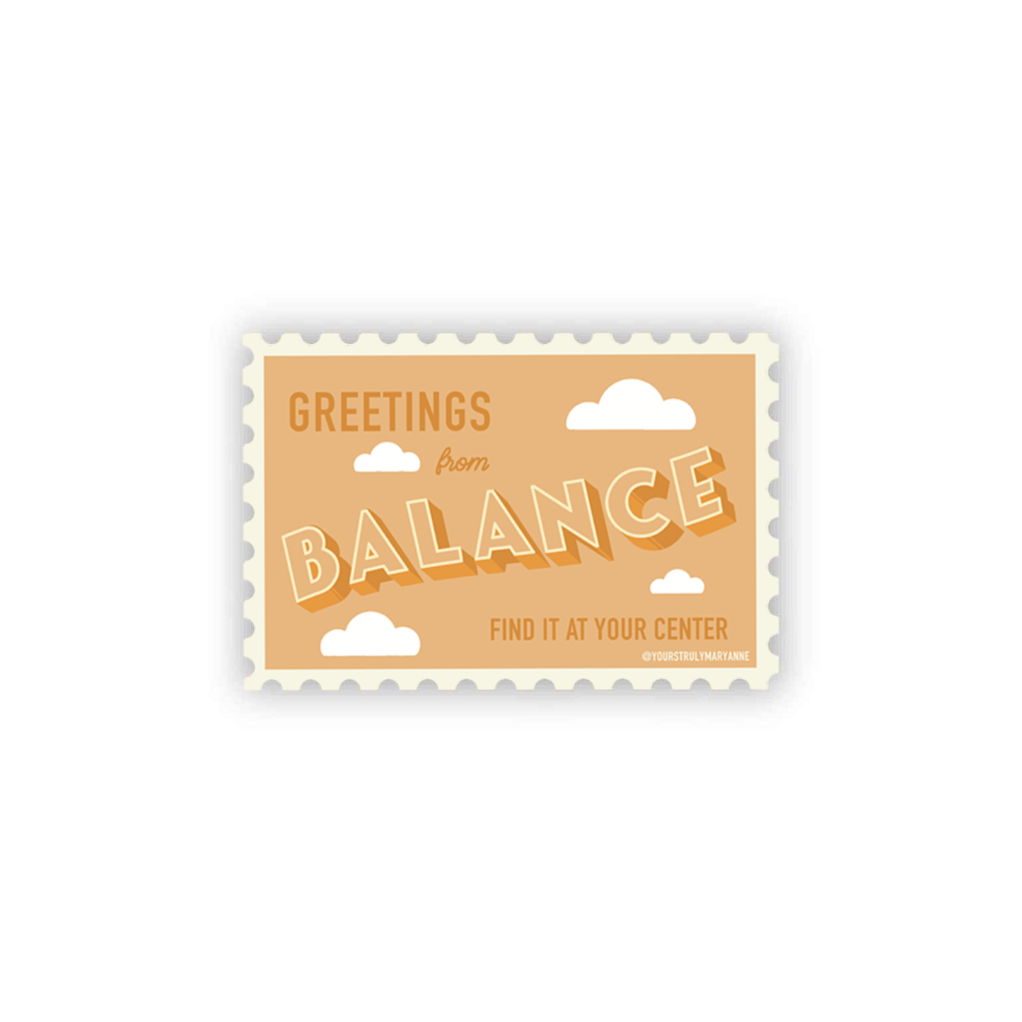 Balance Stamp Sticker