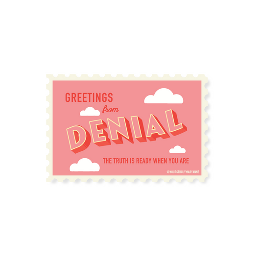 Denial Stamp Sticker
