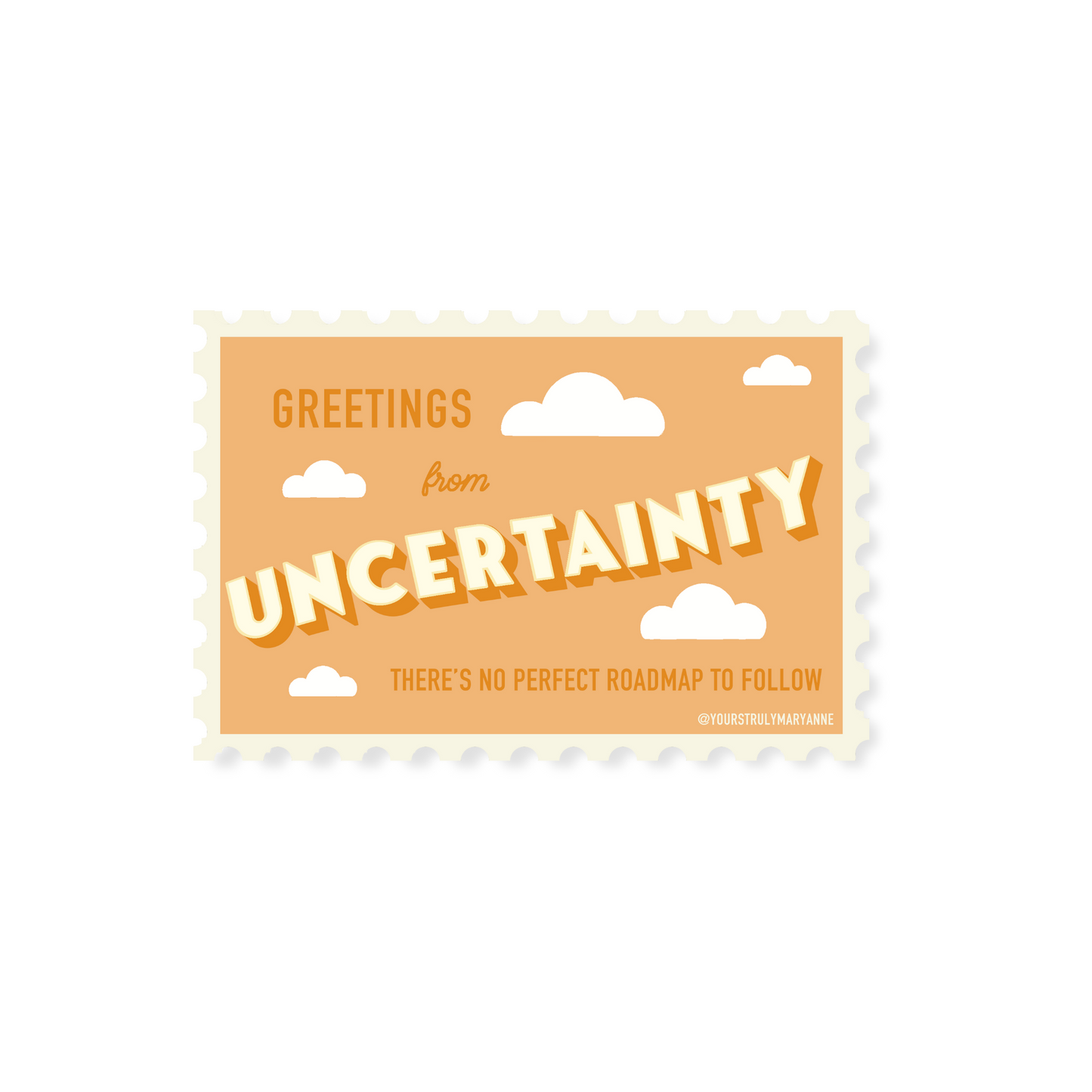 Uncertainty Stamp Sticker