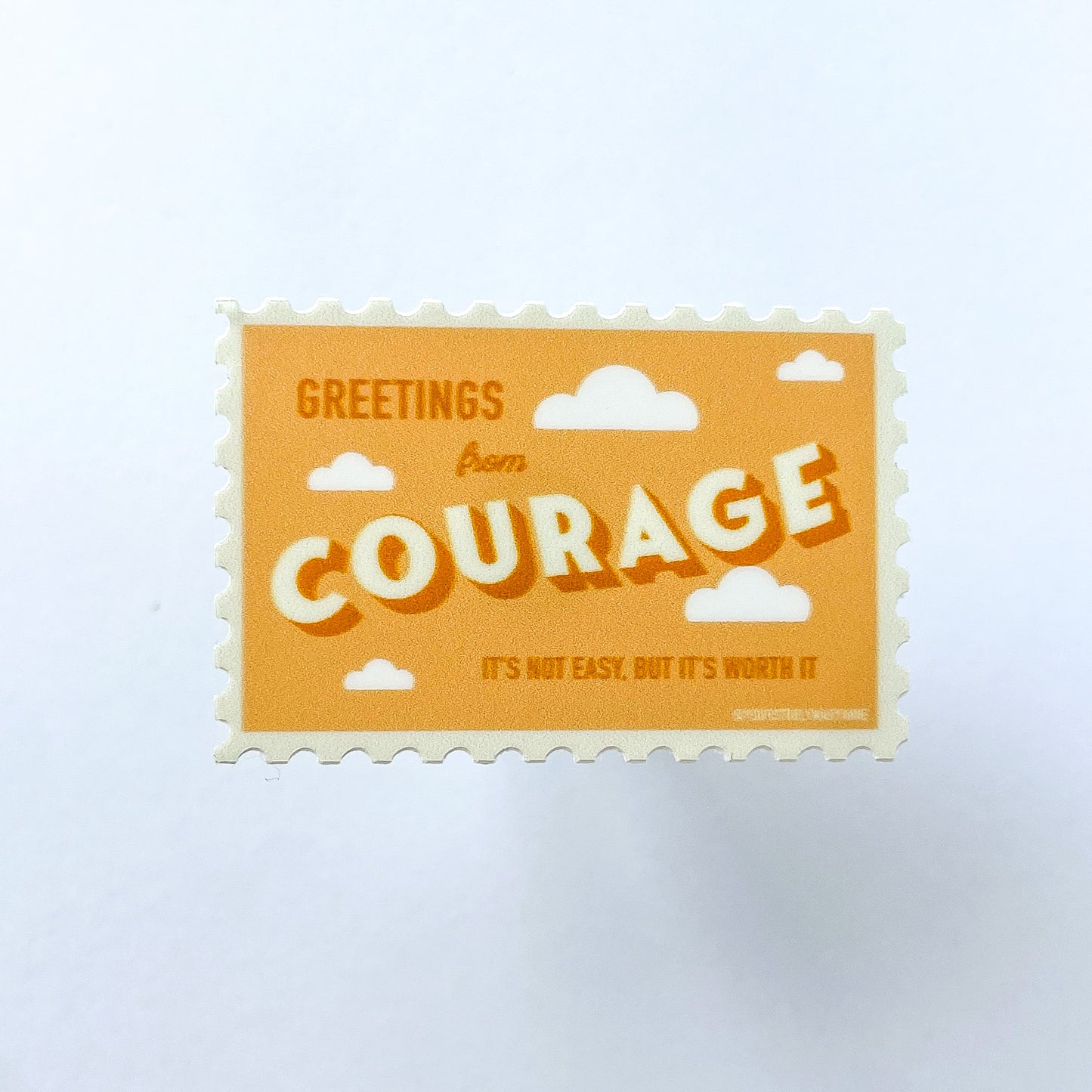 Courage Stamp Sticker